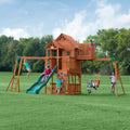 Backyard Discovery Skyfort II – drewniany plac zabaw dla dzieci 6,7 × 5,1 × 3,8 m · Backyard Discovery Skyfort II Wooden Swing & Play Set