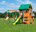 Drewniany Plac Zabaw Summerset Backyard Discovery Ze zjeżdżalnią, Huśtawkami i Domkiem i Barem